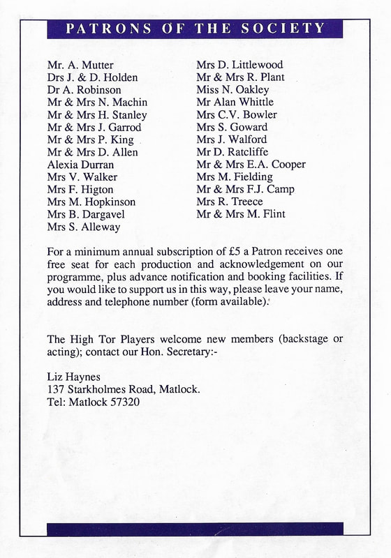 The Prime Of Miss Jean Brodie, High Tor Players 1990, picture 8