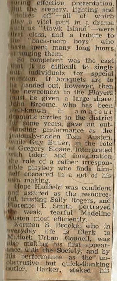 Hawk Island, High Tor Players 1946, picture 1