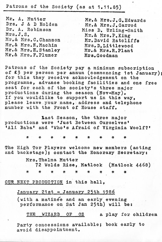 Black Comedy, High Tor Players 1985, picture 4