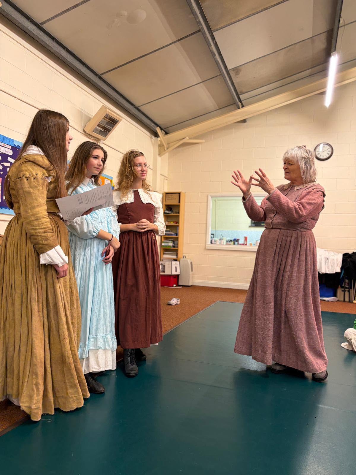 Rehearsing for The Crucible