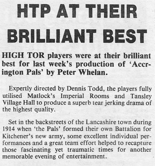 Accrington Pals, High Tor Players 1991, picture 8