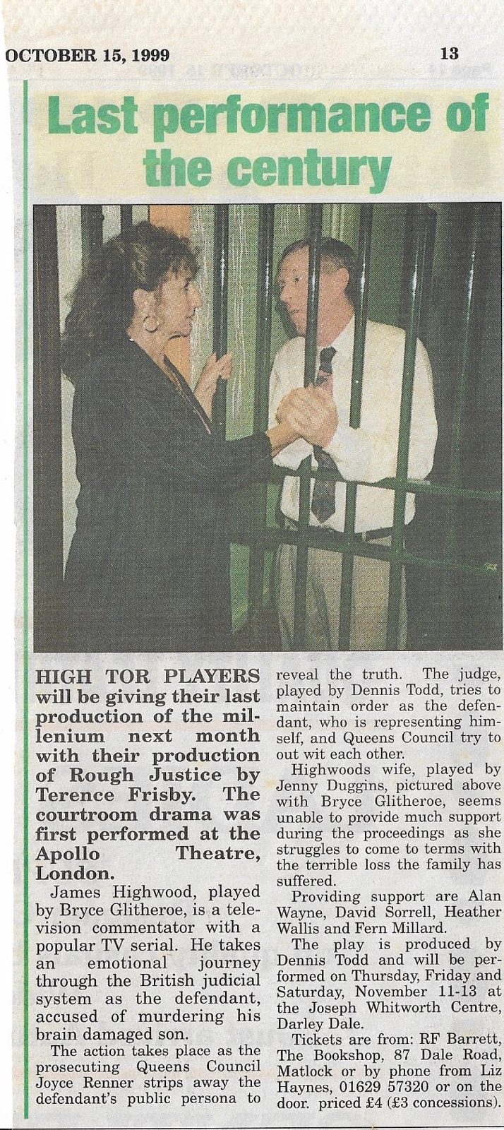 Rough Justice, High Tor Players 1999, picture 1
