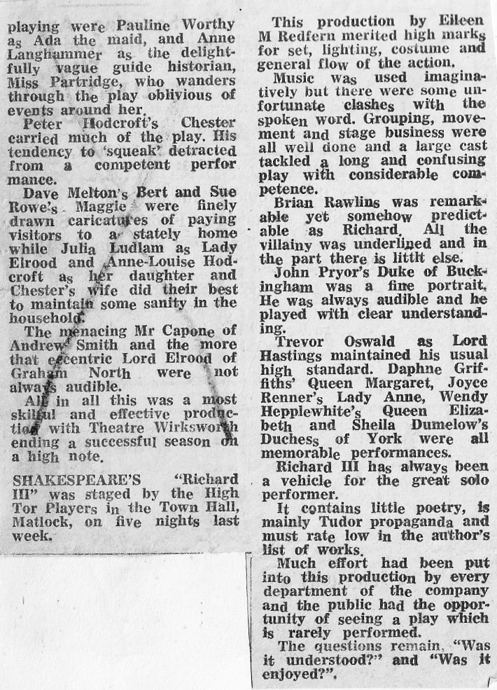 Richard III, High Tor Players 1973, picture 2