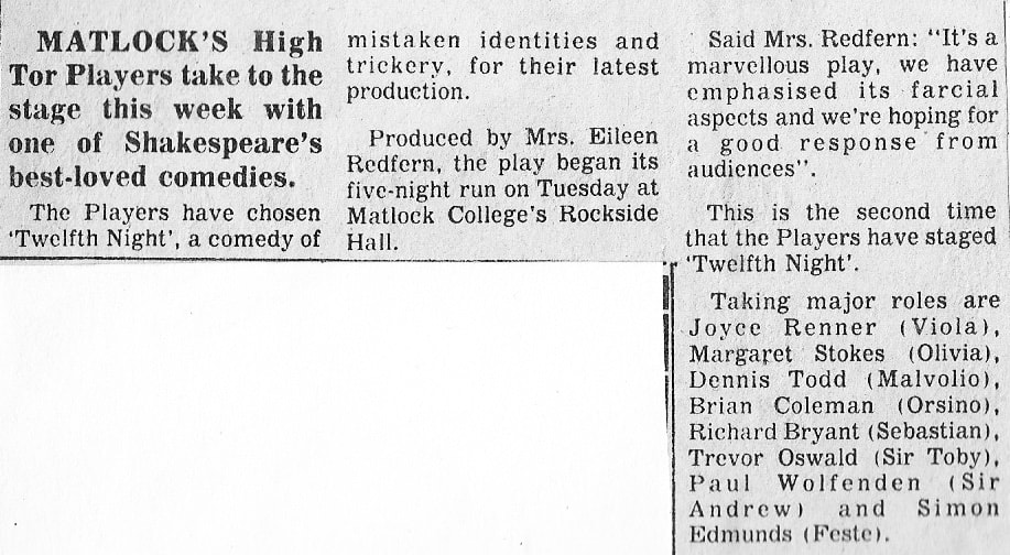 Twelfth Night, High Tor Players 1980, picture 1