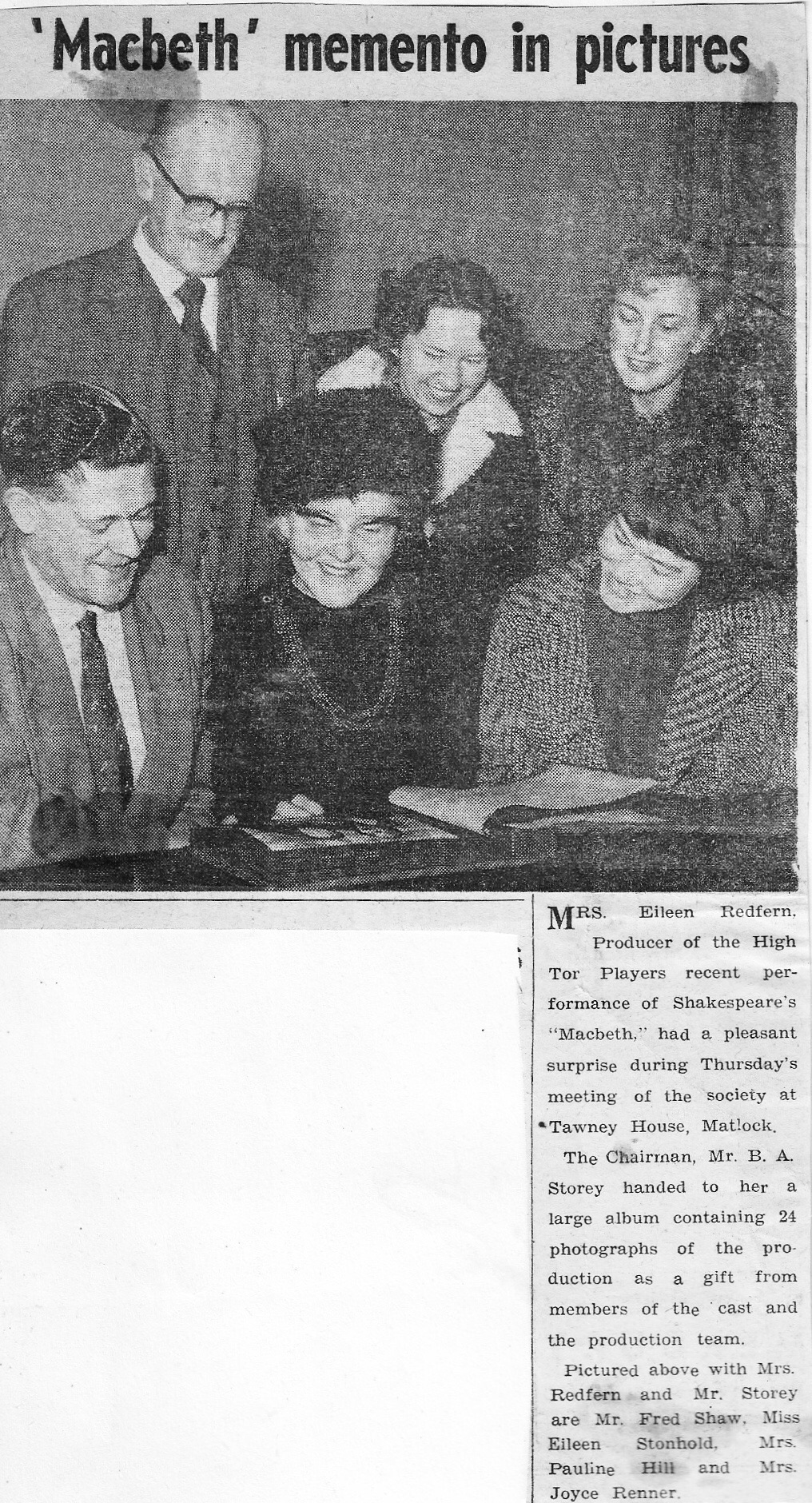 Macbeth, High Tor Players 1963, picture 5