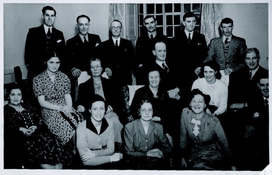 Members at the first meeting of the High Tor Players, High Tor Guest House, 1937